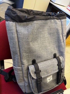 Herschel Little America μεγάλο σακίδιο πλάτης μονόχρωμο, σα καινούργιο, γκρι