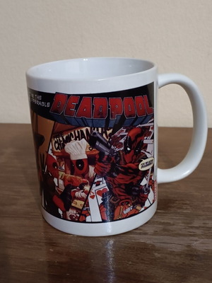 Deadpool Comic Insufferable Mug like new, official Marvel merchandise