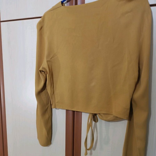 Toi&Moi blouse large yellow like new with side zipper