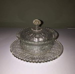 Crystal fondue pot
