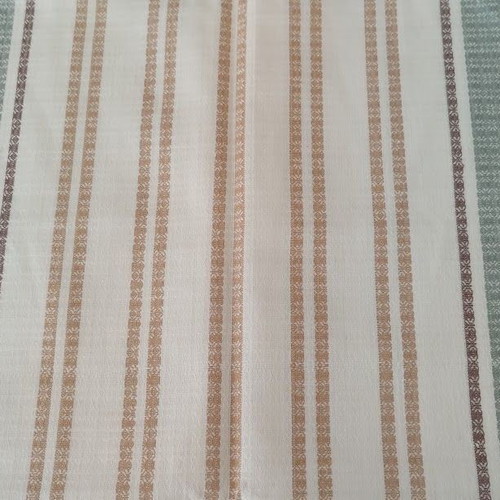 Soviet Linen Table Runner new, large size, striped pattern
