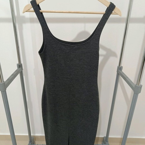Zara dress gray straight cut like new, size S