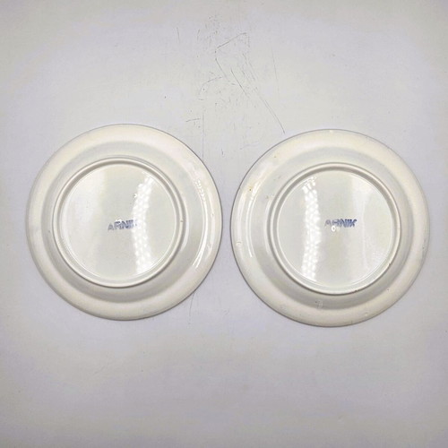 ARNIK Blue/White Ceramic Plates Used