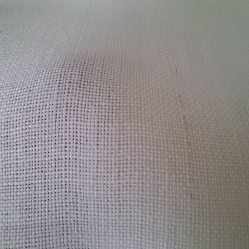 Linen single-width fabric cream new, 8 meters, width 80
