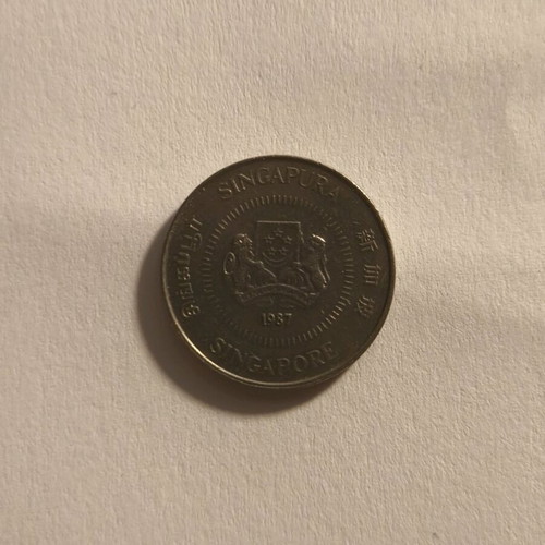 Singapore collectible coins used, set of 5, 10 & 20 cents