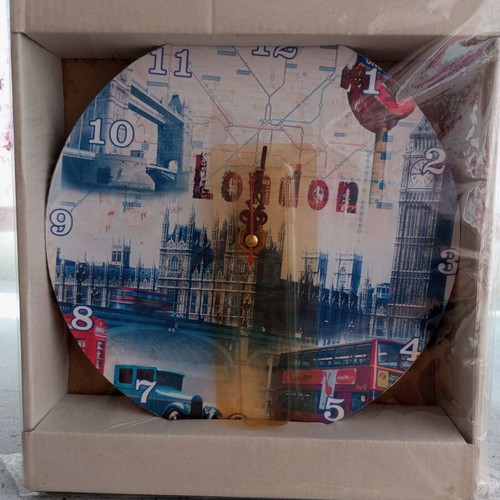 Ρολόι τοίχου London Vintage καινούργιο, αναλογικό