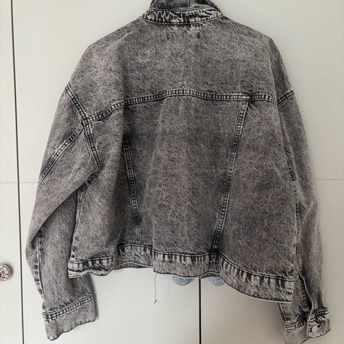 Zara denim jacket new, grey