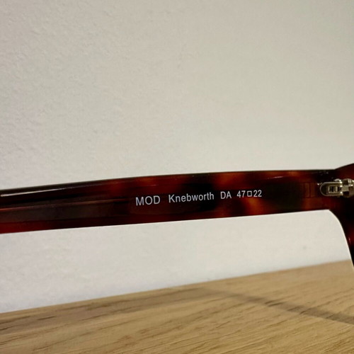 Anglo American Optical Knebworth eyeglass frame new brown tortoiseshell