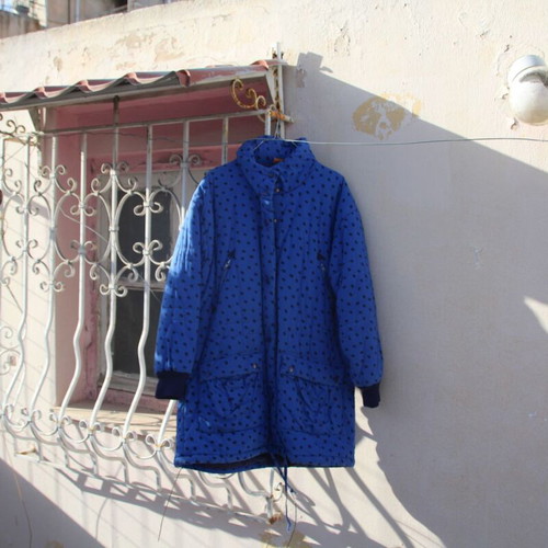 Winter jacket used, size S, blue