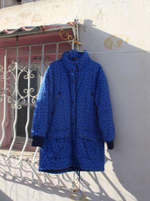 Winter jacket used, size S, blue