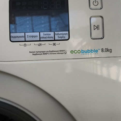 Washing machine used 8 kg with eco bubble function