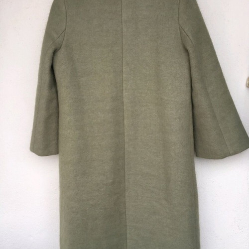 Wool coat Huiglia Cici like new, gray-green, size M