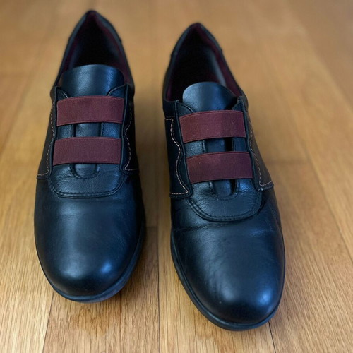 Leather anatomical women's shoes used, size 40, black