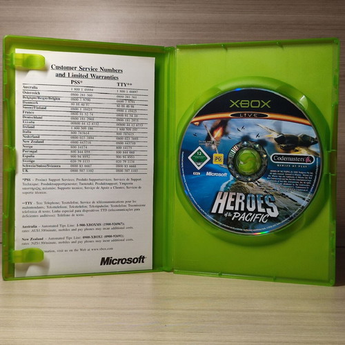 Heroes of the Pacific Xbox used