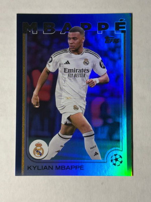 Kylian Mbappe 2024-25 Topps UCC Flagship SP Navy Blue Real Madrid card new