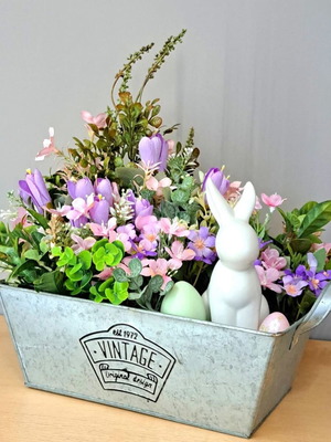 Πασχαλινή σύνθεση χειροποίητη 35χ40εκ καινούργια