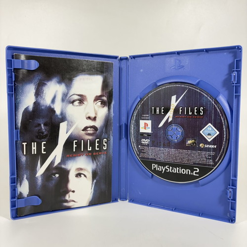 The X-Files Resist or Serve PlayStation 2 game used, complete with manual