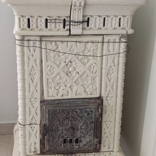 Antique porcelain stove