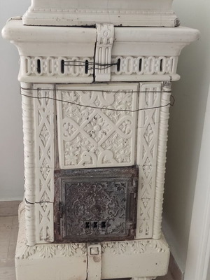 Antique porcelain stove