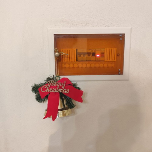 Christmas bell used, 11 cm height, 10 cm diameter