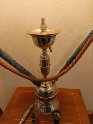 Ναργιλές παλιός μεταχειρισμένος, ύψος 55 cm