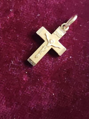 Cross with Crucifix Gold K.14 new