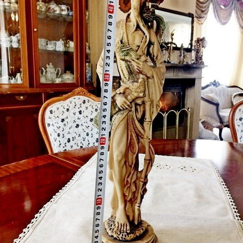Vintage 1960 statue, handmade, 47 cm, Italian