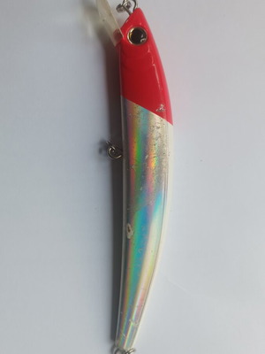 Yozuri Crystal Minnow 14cm used, moderate condition