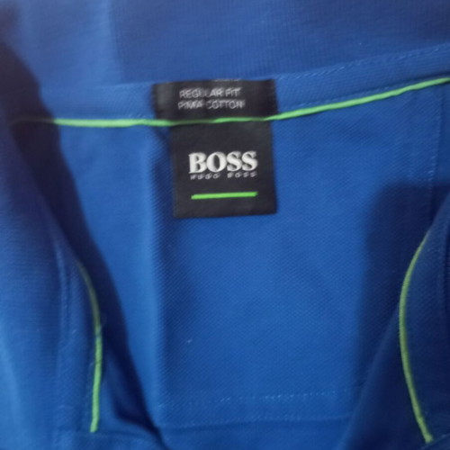 Boss men's blue polo shirt like new size M