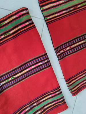 Woven pillowcases like new, 60x35 cm, traditional design