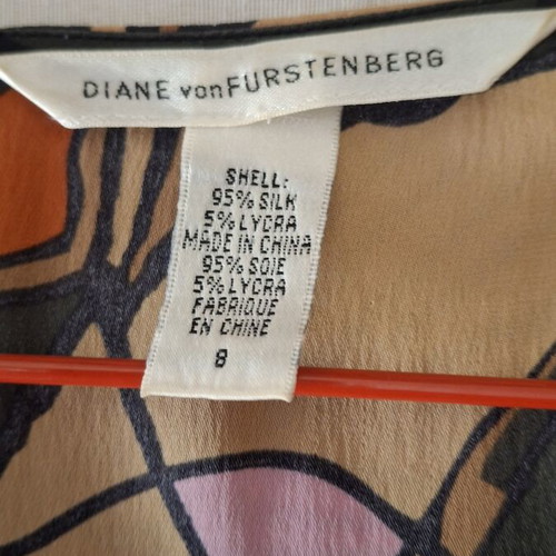 Diane Von Furstenberg vintage mini dress used, colorful, size S