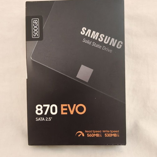 Samsung 870 Evo SSD 500GB new, sealed, SATA III 2.5"