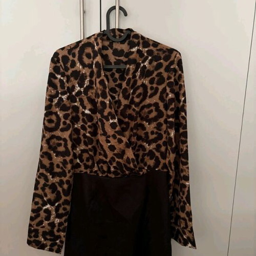 Leopard dress new, mini, thin fabric, Shein