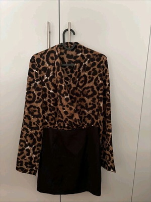 Leopard dress new, mini, thin fabric, Shein
