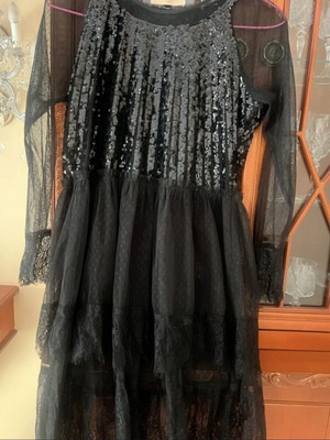 Twinset dress black, sizes S/M