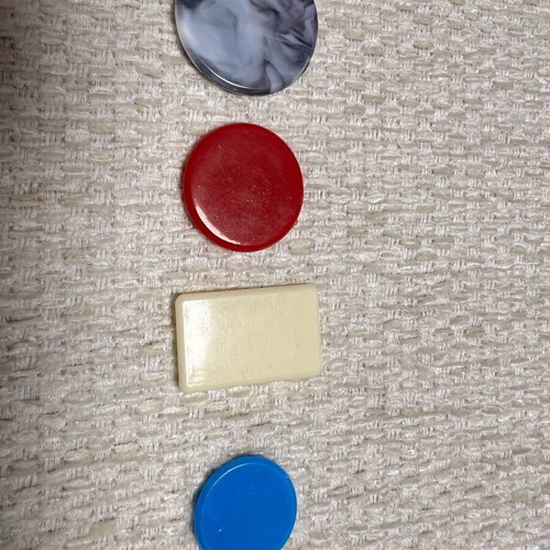 Poker chips used, vintage