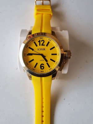 Loisir women's wristwatch 11L75-00166, yellow silicone strap