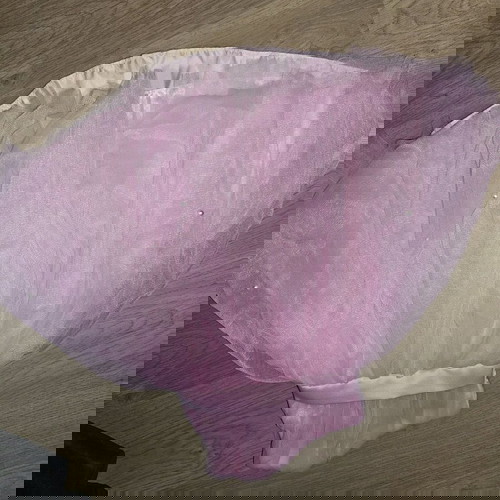 Βρεφικό maxi φόρεμα με έναν ώμο και πέρλες σαν καινούργιο