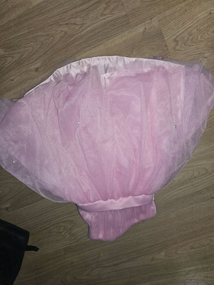 Βρεφικό maxi φόρεμα με έναν ώμο και πέρλες σαν καινούργιο