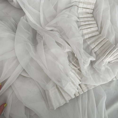 White voile curtains, 3 extra large pieces, high quality