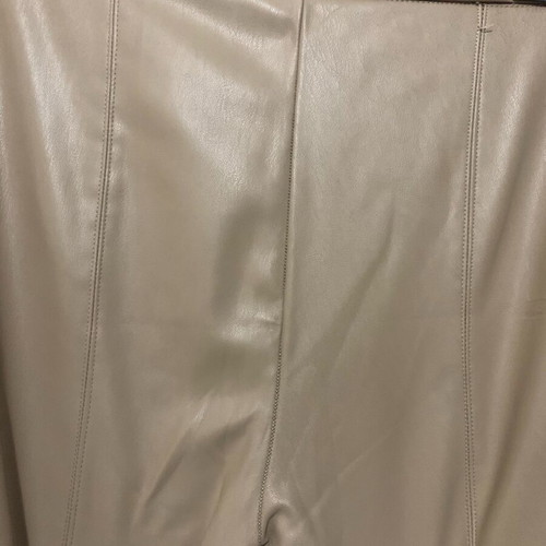 Zara beige leather pants like new, size S