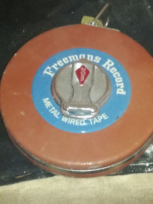 Vintage leather tape measure like new