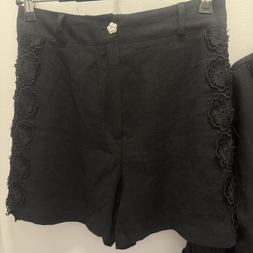 Zimmerman linen set with lace, new, shorts size 36, shirt size 38
