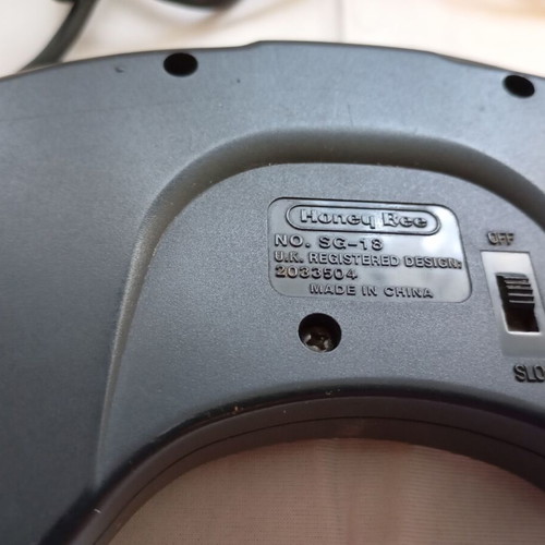 Sega Mega Drive 2 console used with 2 original controllers and cables