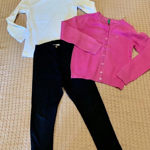 Zara girls' 4-piece set like new, 3-4 years, pink