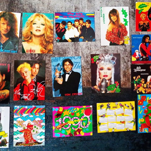 Vintage postcard set Katina 14 pieces 1990 collectible