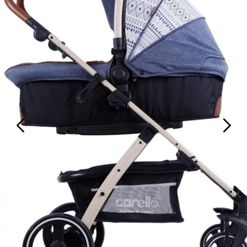 Carello M30 Travel System 3 in 1 stroller used, Premium edition bluejean