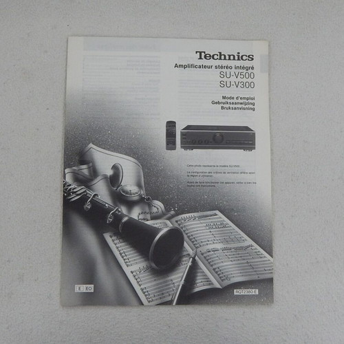 Technics SU-V500 & SU-V300 amplifier manual, French