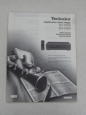 Technics SU-V500 & SU-V300 amplifier manual, French