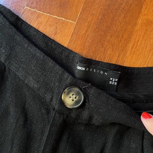Asos linen trousers black like new, size XXL